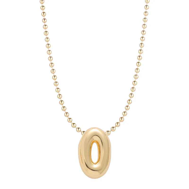 Leo & Luca by Hara Mini Balloon Initial Necklace - Image 25