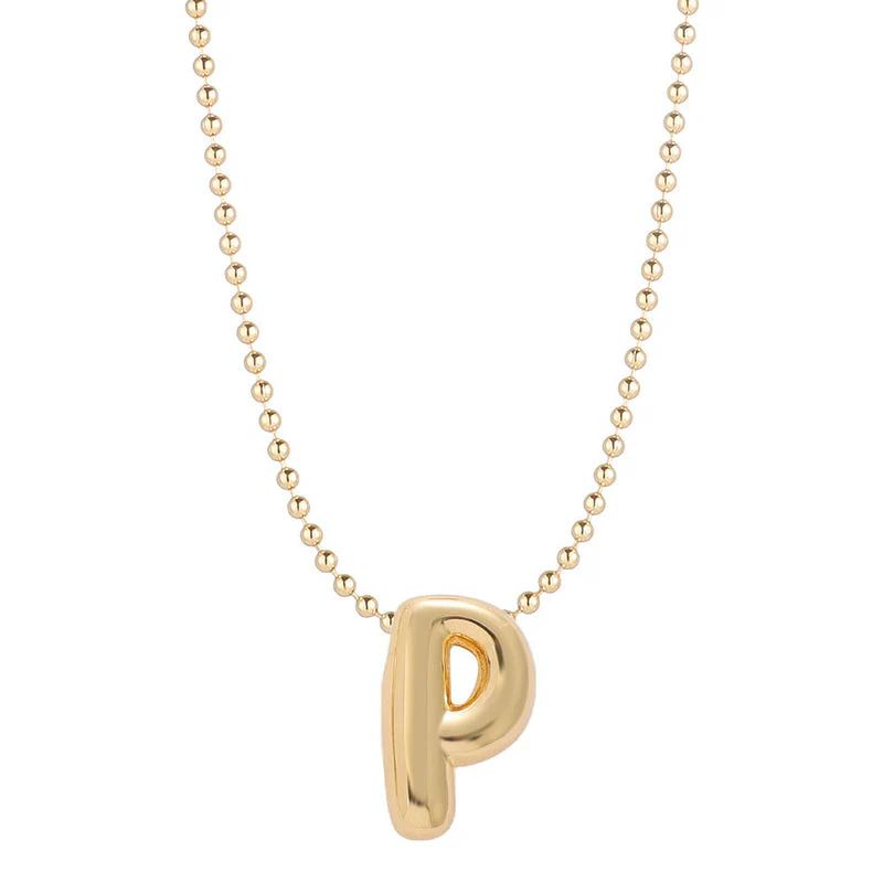 Leo & Luca by Hara Mini Balloon Initial Necklace - Image 26