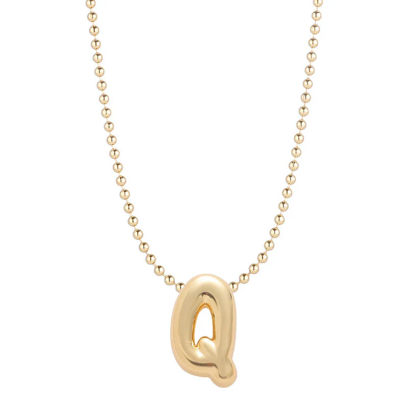 Leo & Luca by Hara Mini Balloon Initial Necklace - Image 27