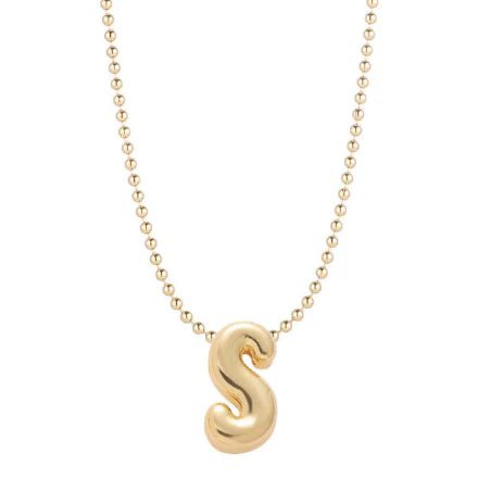 Leo & Luca by Hara Mini Balloon Initial Necklace - Image 29