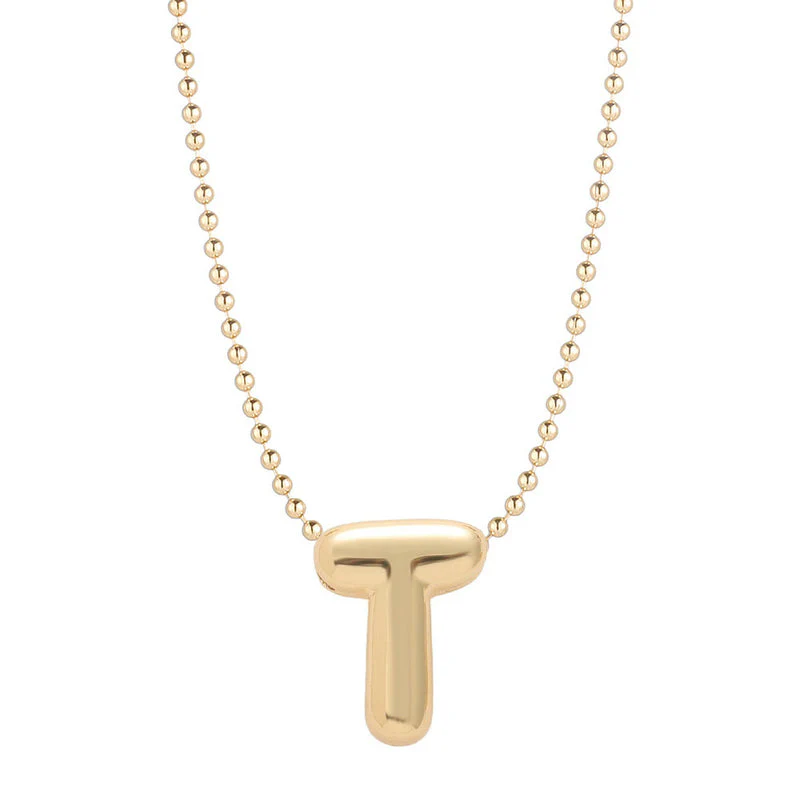 Leo & Luca by Hara Mini Balloon Initial Necklace - Image 30