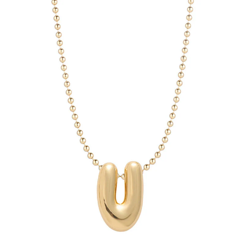 Leo & Luca by Hara Mini Balloon Initial Necklace - Image 31