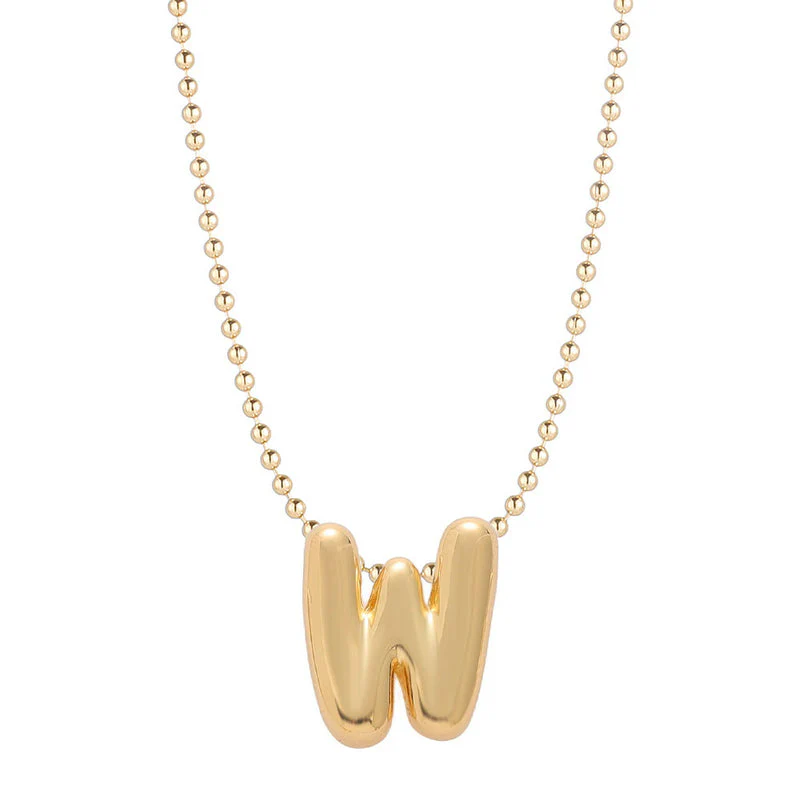 Leo & Luca by Hara Mini Balloon Initial Necklace - Image 33