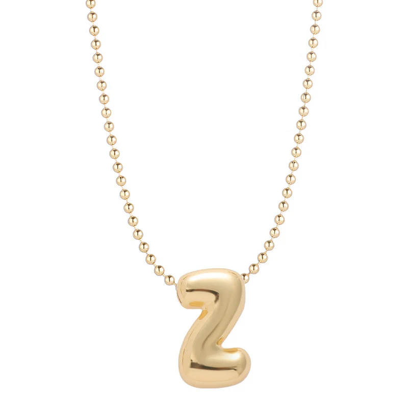 Leo & Luca by Hara Mini Balloon Initial Necklace - Image 36