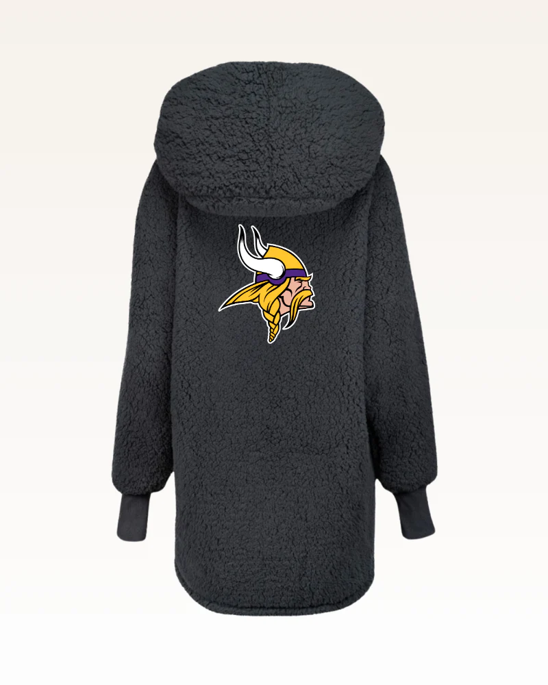 Minnesota Vikings Sherpa Lounger Jacket - Image 6