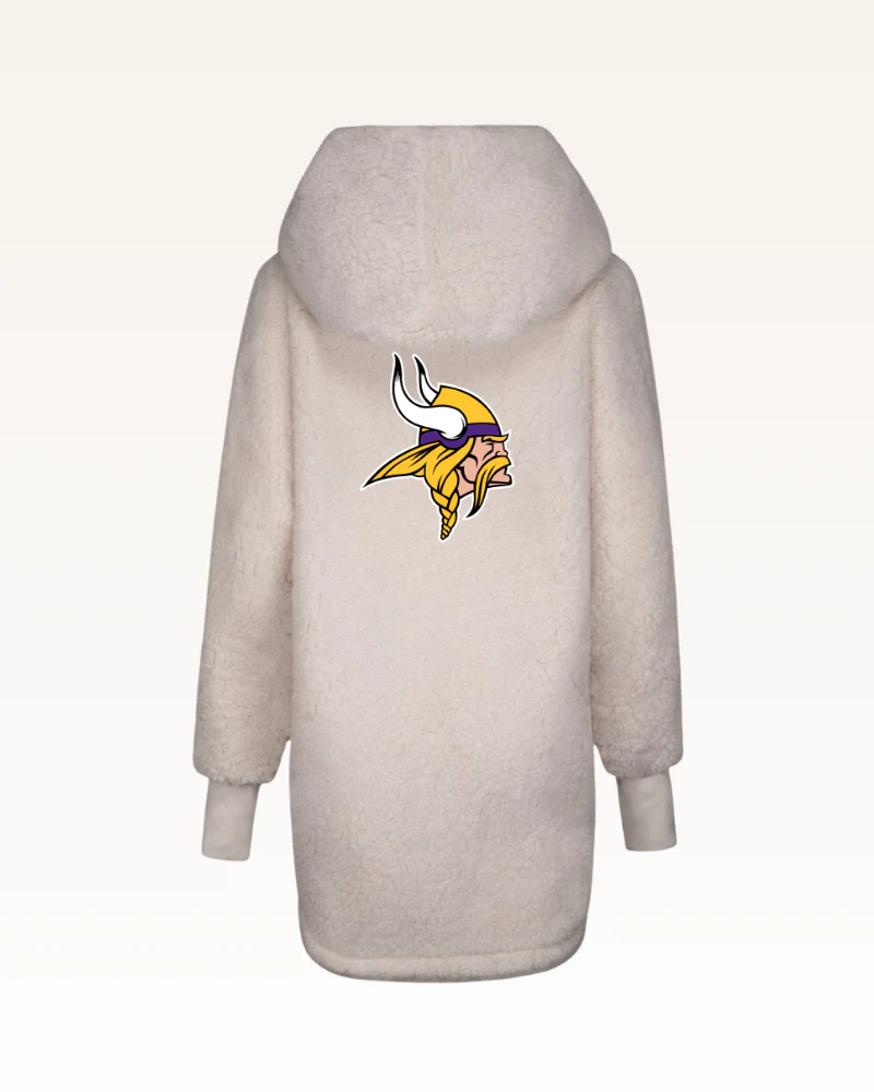 Minnesota Vikings Sherpa Lounger Jacket - Image 6