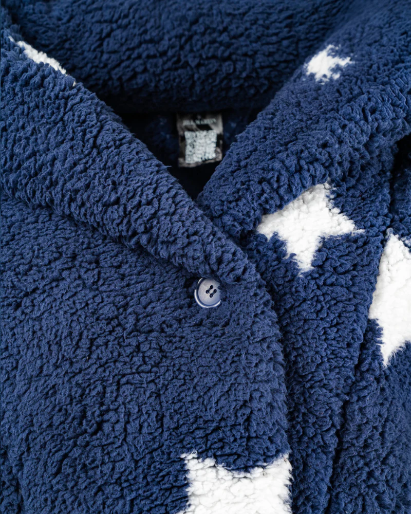 Classic Cropped Sherpa Lounger Jacket - Image 7