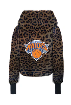 New York Knicks Cropped Sherpa Lounger Jacket