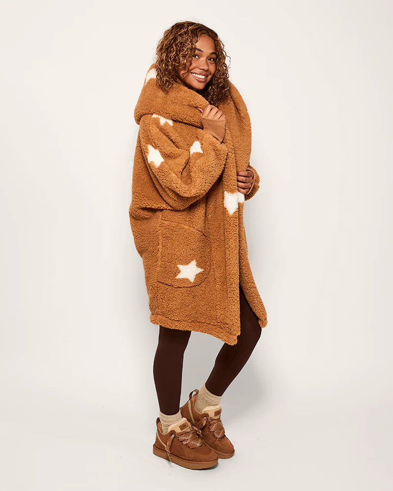 Classic Unisex Sherpa Lounger Jacket - Image 4