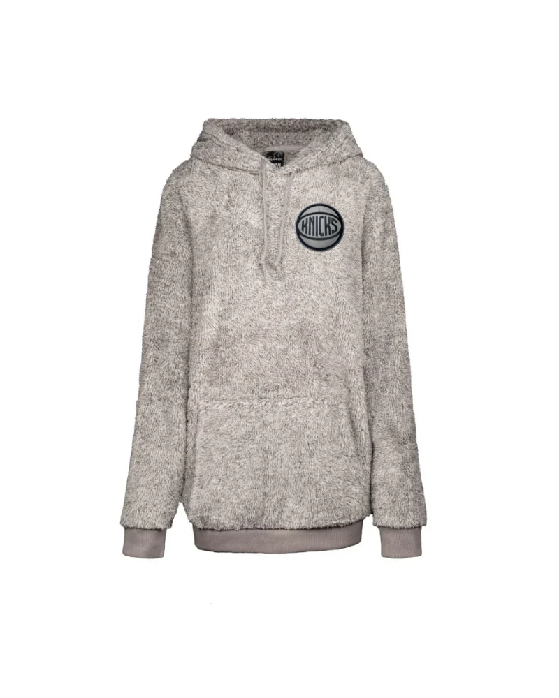 New York Knicks Tonal Logo Unisex Sherpa Hoodie - Image 3