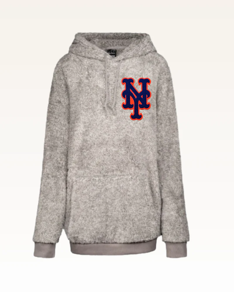 New York Mets Chenille Logo Sherpa Hoodie