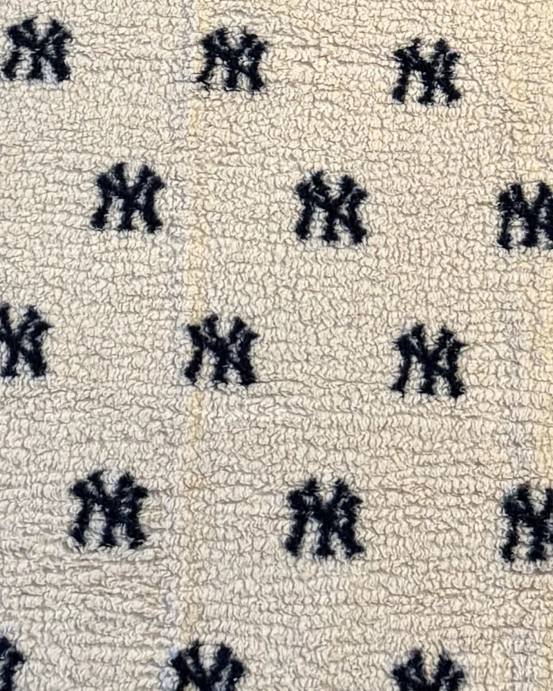 New York Yankees All Over Print 60" x 70" Sherpa Throw Blanket - Sand - Image 6