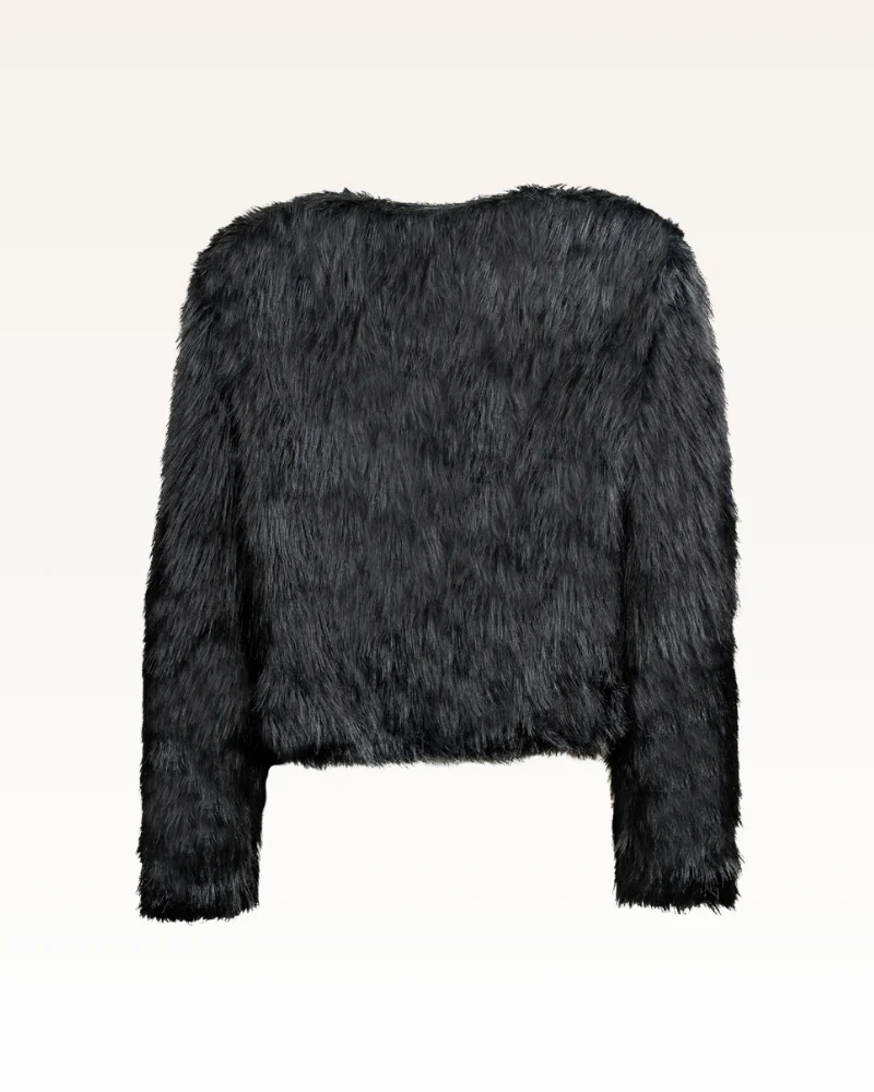 Faux Fur (Vintage Floral Lined) Jacket - Image 9