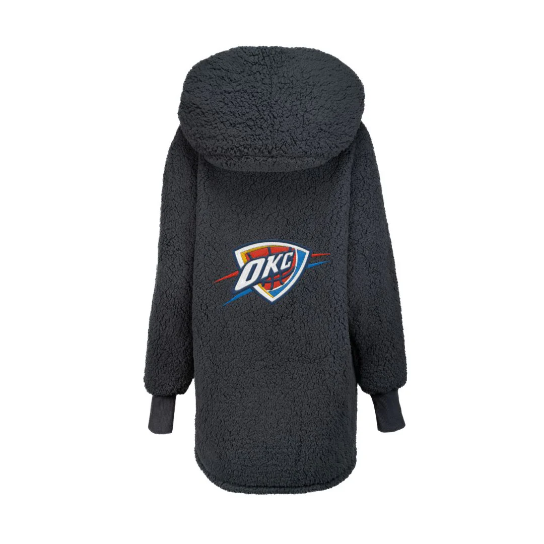 Oklahoma City Thunder Unisex Sherpa Lounger Jacket - Image 6