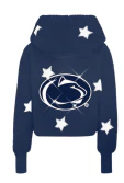 Penn State Bedazzled Logo Cropped Sherpa Lounger Jacket