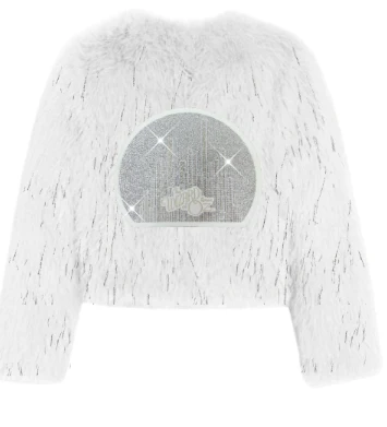 The Wizard Of Oz at Sphere Bedazzled Emerald City Faux Fur Jacket