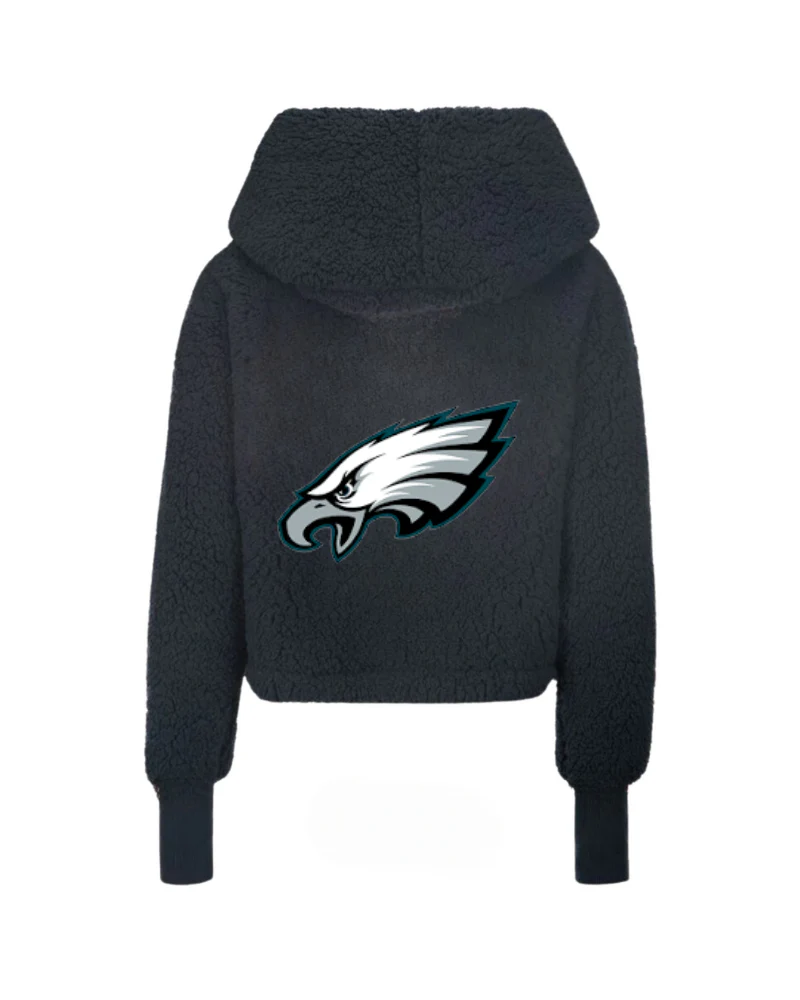 Philadelphia Eagles Logo Cropped Sherpa Lounger Jacket
