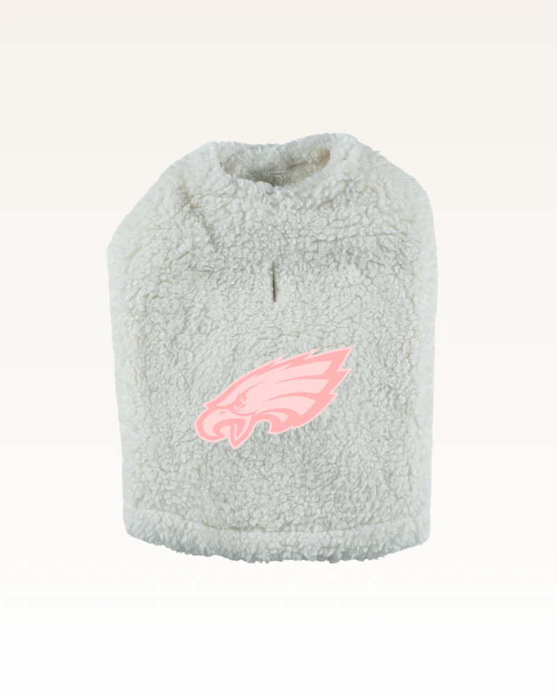 Philadelphia Eagles Pink Logo Sherpa Pet Jacket