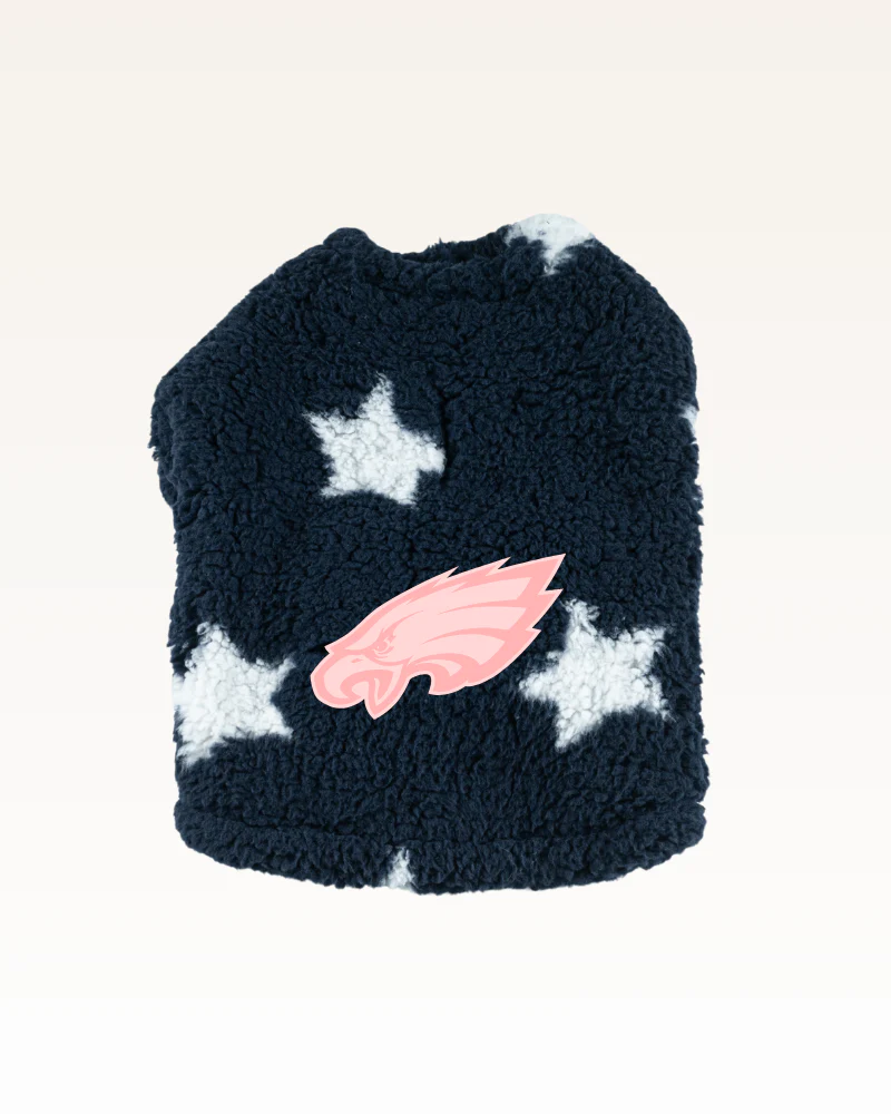 Philadelphia Eagles Pink Logo Sherpa Pet Jacket