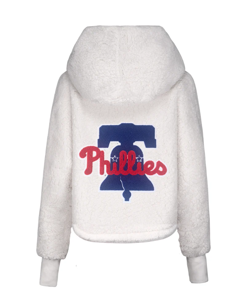 Philadelphia Phillies Chenille Logo Cropped Sherpa Lounger Jacket