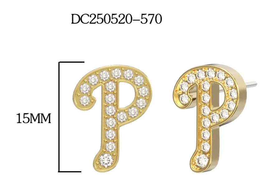 Philadelphia Phillies Glam Stud Earrings