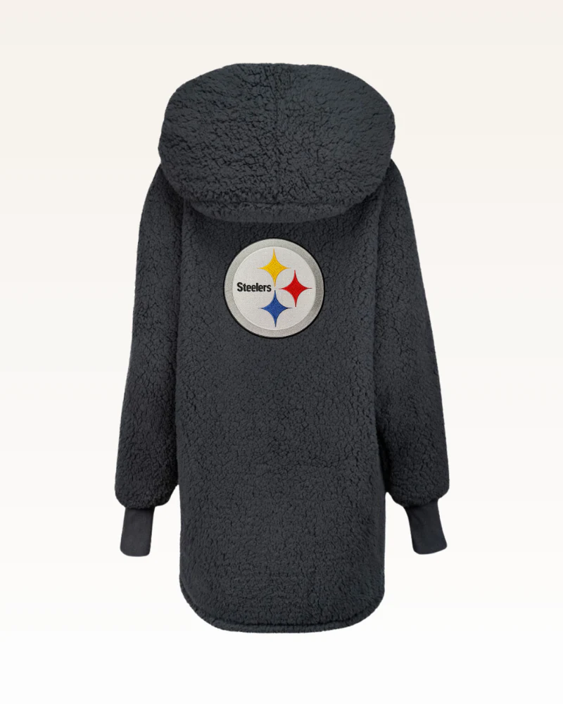 Pittsburgh Steelers Sherpa Lounger Jacket - Image 6