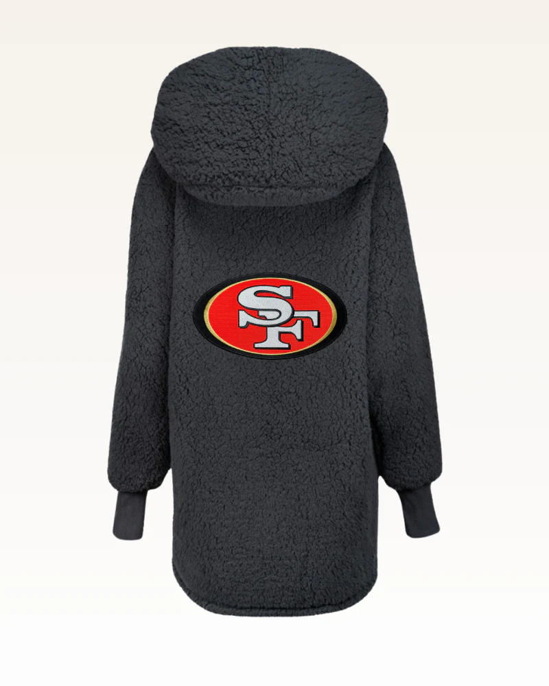 San Francisco 49ers Sherpa Lounger Jacket - Image 6