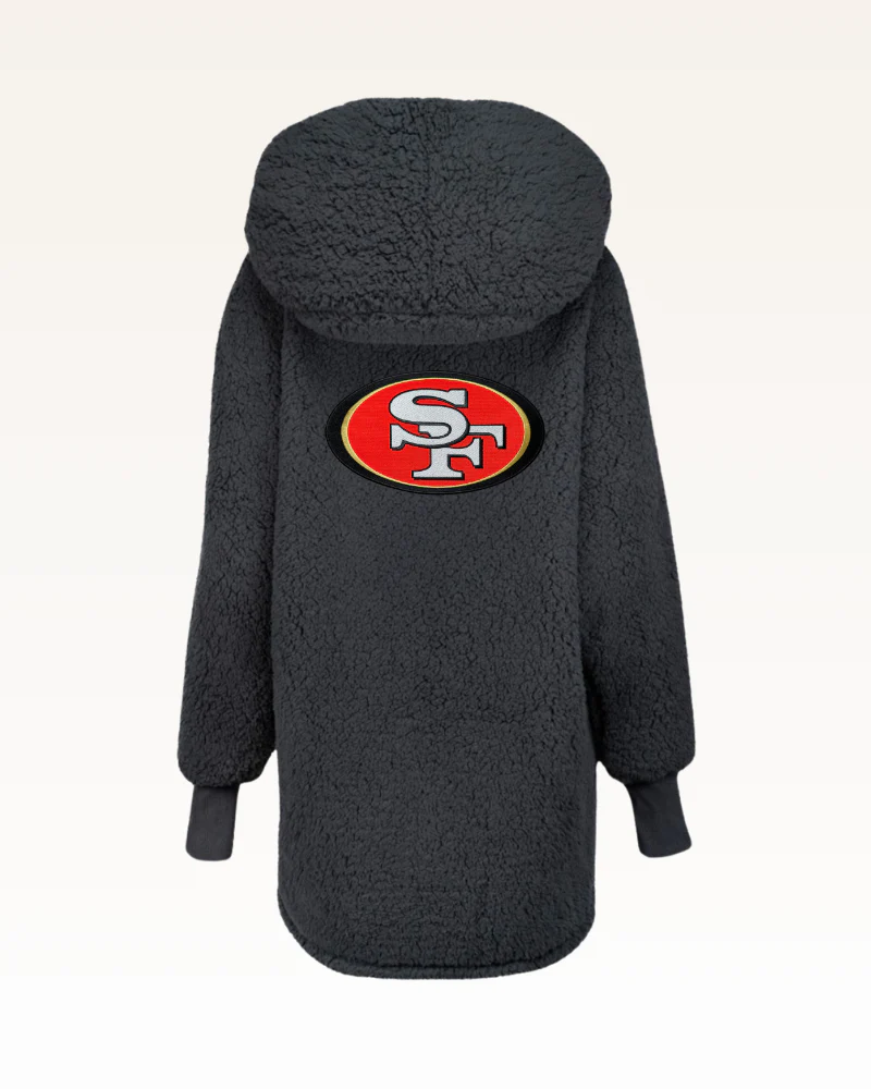 San Francisco 49ers Sherpa Lounger Jacket - Image 8