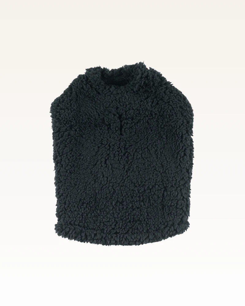 Beth's Furry Friends Sherpa Pet Jacket - Black - Image 3