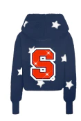 Syracuse University Bedazzled Logo Cropped Sherpa Lounger Jacket
