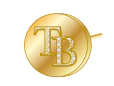 Tampa Bay Rays Bedazzled Logo Circle Stud Earrings