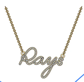 Tampa Bay Rays Stud Necklace