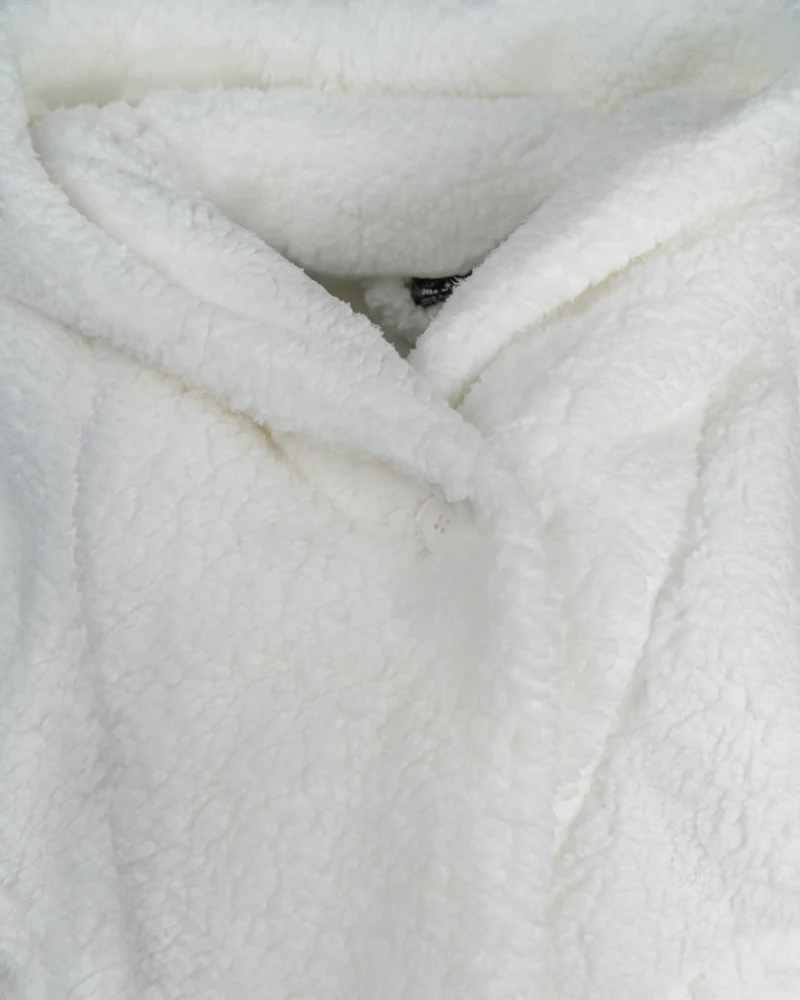 The Warrior Effect™ by Jill Martin Chenille Logo Cropped Sherpa Lounger Jacket - Image 5