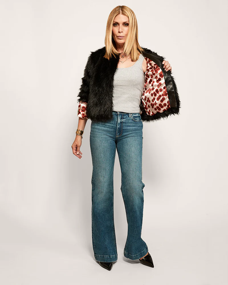 Faux Fur (Vintage Floral Lined) Jacket - Image 5
