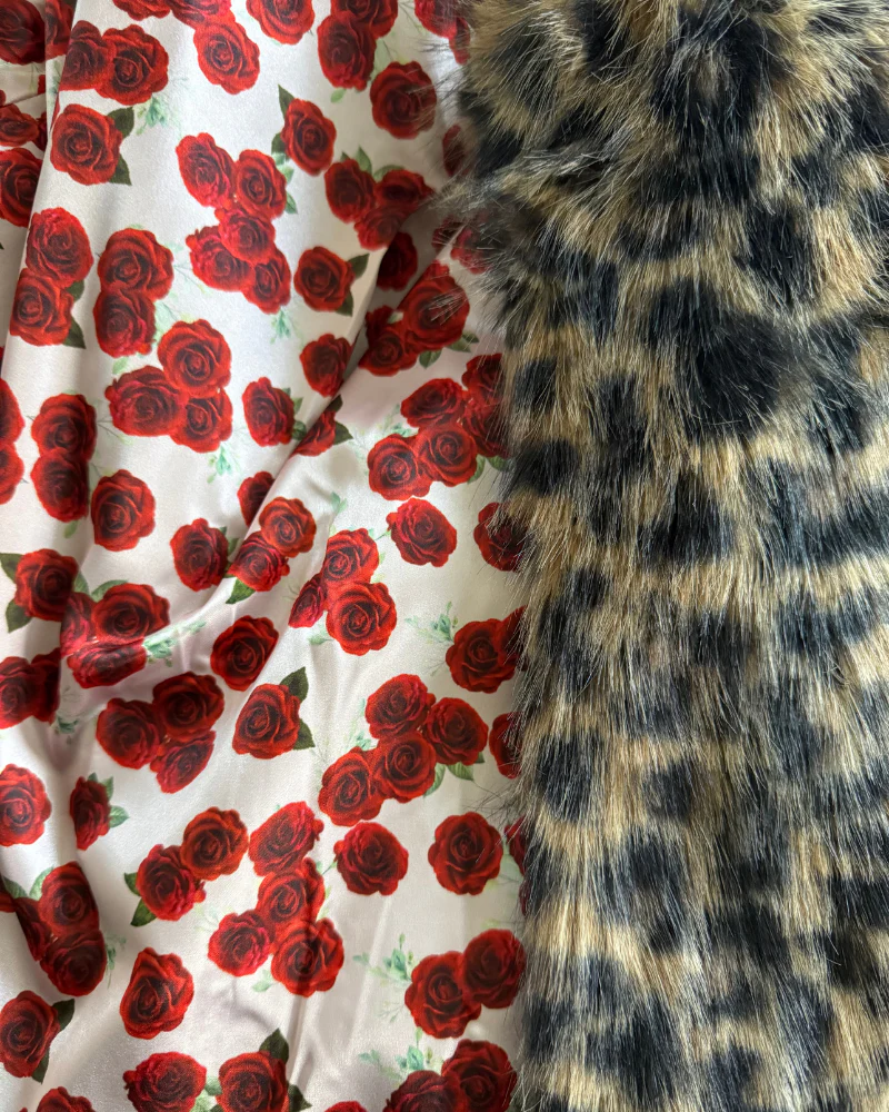 Faux Fur (Vintage Floral Lined) Jacket - Image 2
