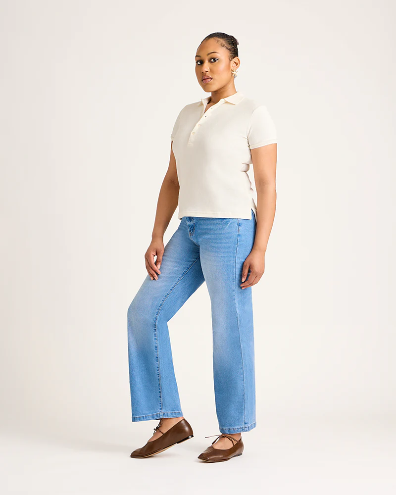 Women's Terry Polo - White - Image 4