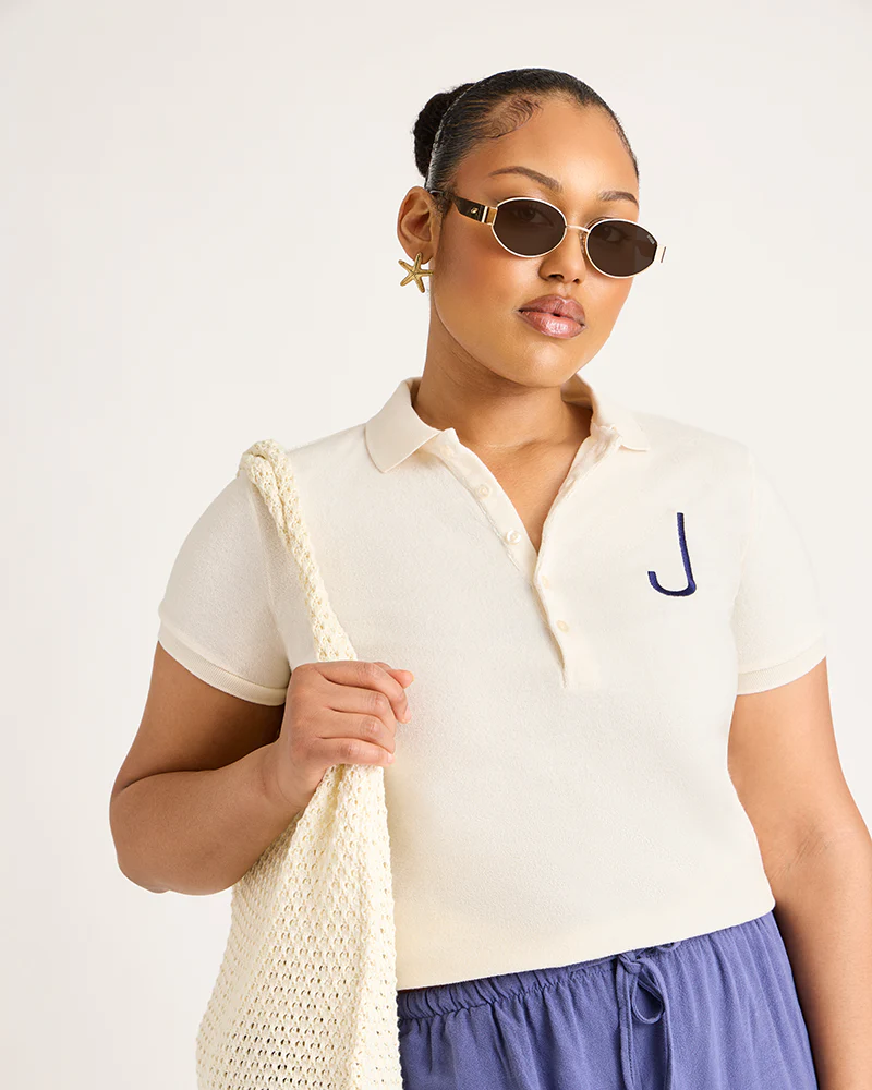 Women's Terry Polo - White - Image 6