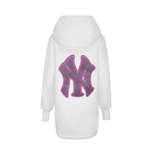 New York Yankees Bedazzled Sherpa Lounger Jacket - Image 3